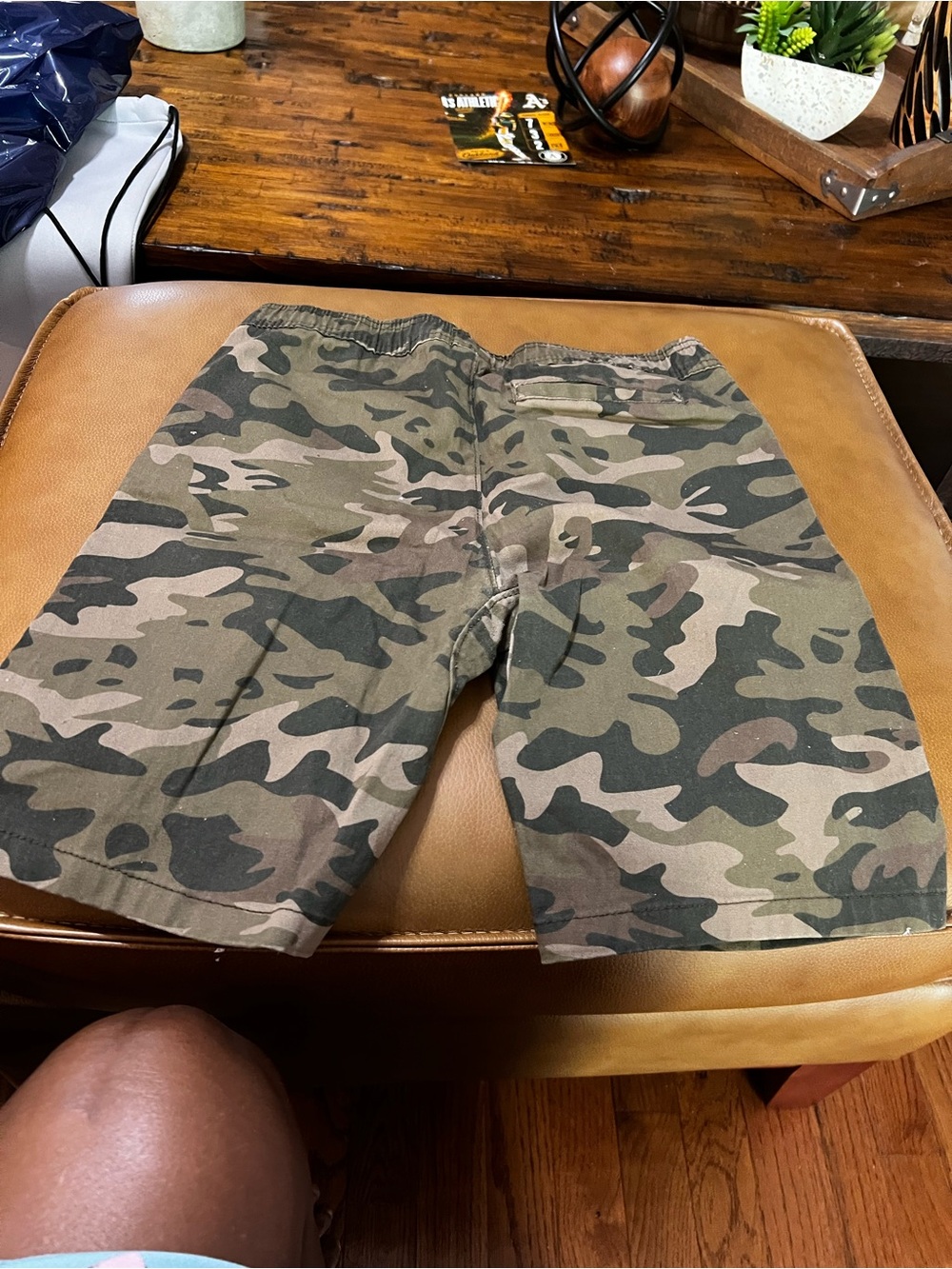 Big Boys Camouflage Cargo Shorts for Kids - Green Camo
